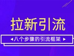 我来说说：做引流拉新活动总结的八个步骤的引流框架