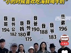 女子8岁时身高165cm现在长到188cm 全家都是“高人”！（图）